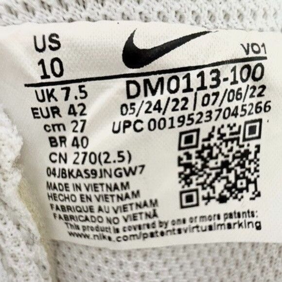 Nike Court Vision Alta Leather Platform Sneaker DM0113-100 Women's 10/ EU 42 - Picture 6 of 7